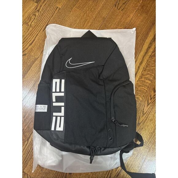 Nike Hoops Elite Pro Basketball Backpack Black Reflective Straps - Picture 1 of 6